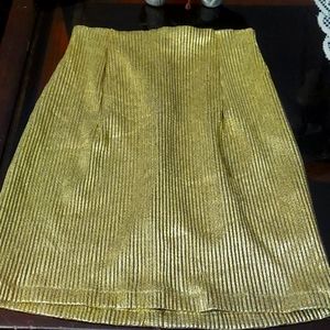 Gold skirt